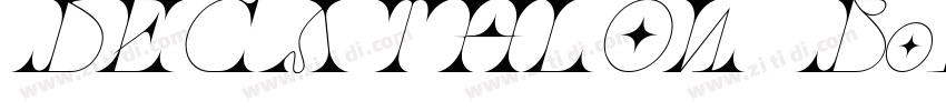 DECATHLON Bold Itali字体转换